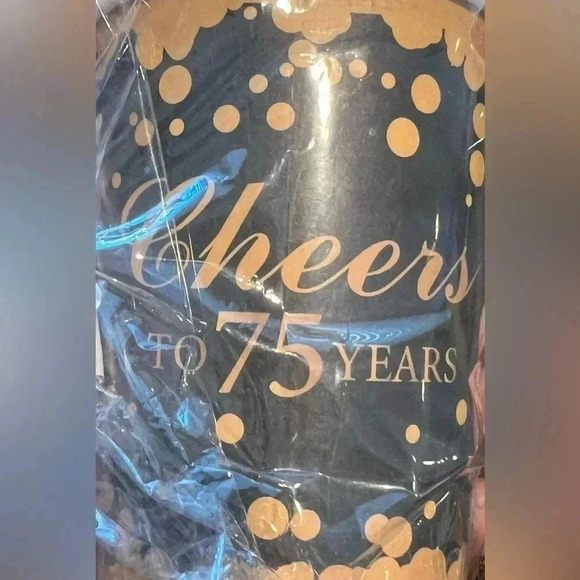 BUNDLE: 75th Birthday party decor package. 10 individual pieces. - Picture 8 of 16